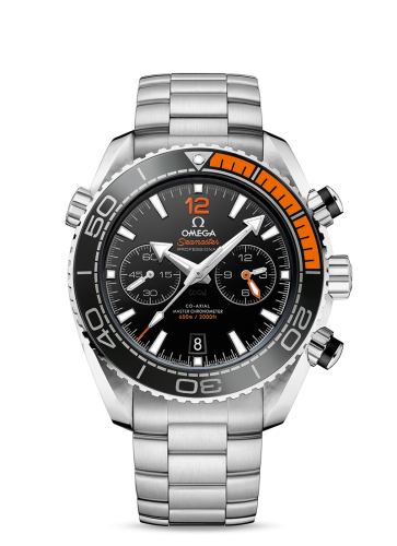 Omega Seamaster Planet Ocean 600M Co-Axial 45.5 Master Chronometer Chronograph Stainless Steel / Orange / Bracelet